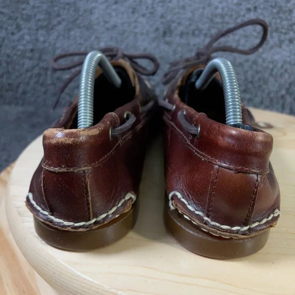 Timberland Classic Boat Shoe Mens Size 10.5 Brown Leather 2 Eye Preppy
